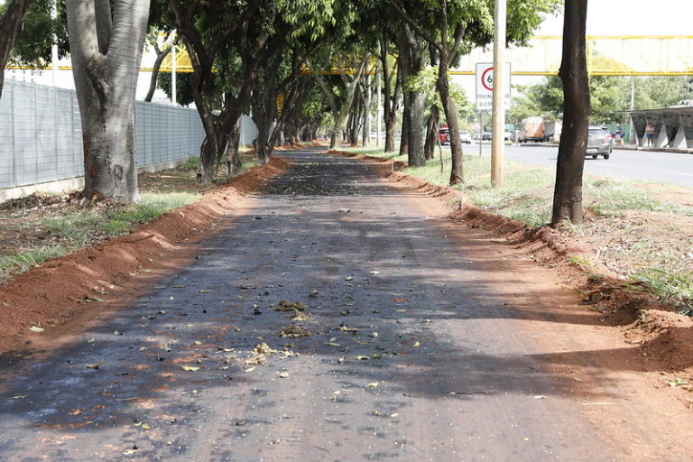 Ciclovia do Pistão Sul começa a ser construída