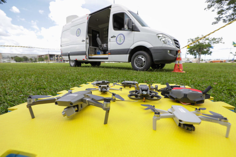 Drones reforçam policiamento de blocos durante o Carnaval