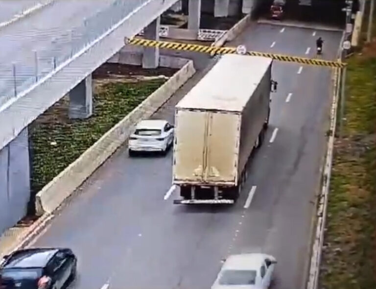 Caminhões e ônibus são proibidos de trafegar pelo Túnel de Taguatinga