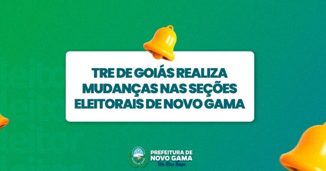 TRE de Goiás realiza mudanças nas seções eleitorais de Novo Gama