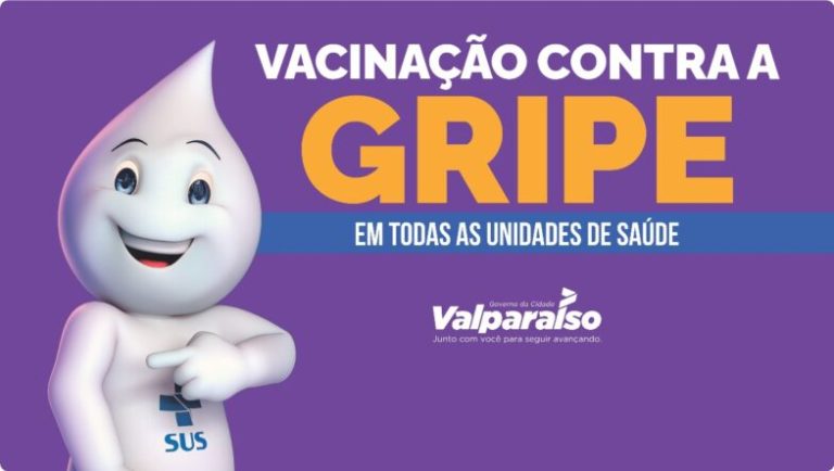 Campanha de vacinação contra a gripe já começou em Valparaíso de Goiás