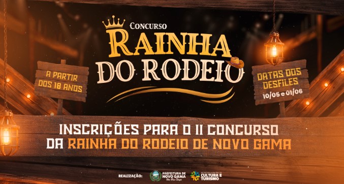 Estão abertas as inscrições para o concurso rainha do rodeio 2024 de Novo Gama