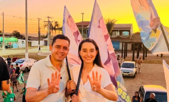 Jessica do Premium se destaca como principal candidata à prefeitura de Santo Antônio em grande carreata